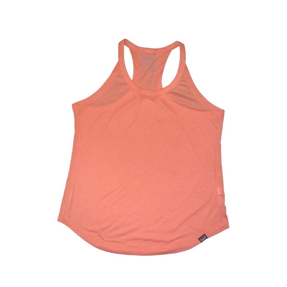 EUC Patagonia Capilene Cool Trail Racerback Tank Top Peach Size XS X-Small